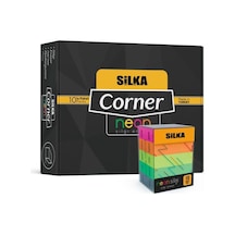 Silka Corner Neon Silgi 5 Renk 10 Lu Paket 30 Lu Stand