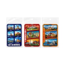 İstanbul Temalı Ahşap Buzdolapı Süsü Magnet 23283872