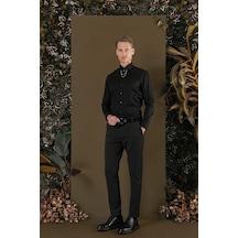 Efor Gk 704 Slim Fit Siyah Klasik Gömlek Siyah Efor Gk 704 Slim Fit Siyah Klasik Gömlek Siyah