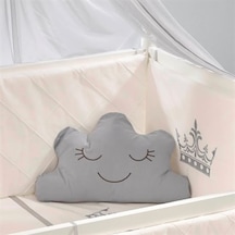Meltem Kids Motto Gri Nakışlı Pamuklu Bebek Uyku Seti 60 x 120 CM Gri