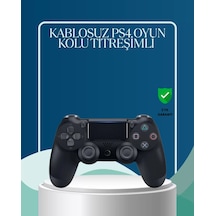 Kablosuz Ps4 Oyun Kolu Çift Motor Titreşimli Uzun Bataryalı Mh-hs4332-2289 Siyah
