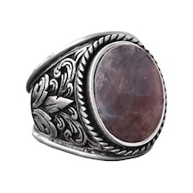 El Yapımı Doğal Safir Taşlı Yüzük, Fleur-de-lis Tasarımlı Sterlin Gümüş Erkek Yüzüğü - Bilgelik Ve Asalet Sembolü Gümüş El Yapımı Doğal Safir Taşlı Yüzük, Fleur-de-lis Tasarımlı Sterlin Gümüş Erkek Yüzüğü - Bilgelik Ve Asalet Sembolü Gümüş