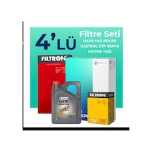 Fiat Siena 1.4 Benzinli Filtre Bakım Seti Cast Rol Motor Yağlı 1998-2012 4 Lü 8200BKMFLSHNGFL23726