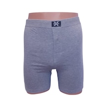 X-Man 704 Erkek 3 Adet Düz Renk Düğmeli Stretch Boxer