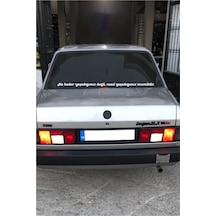 Oto Cam Yazı Sözleri Ticari-servis-dolmuş-panelvan Uzun Sticker Model 16