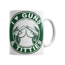 I Love Guns Kupa Bardak Porselen No34965 Karışık