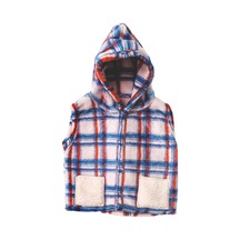 Andywawa Erkek Bebek Ekose Desenli Welsoft Bebek Yelek Ac21076rp 001