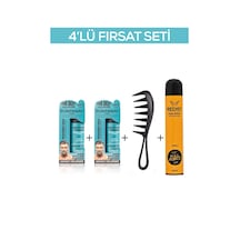 Fontenay Saç Şekillendirici Pudra Toz Wax  Matt Effect Mavi X2 +Şekil Tarağı+Saç Spreyi 2 400ml 4'lü