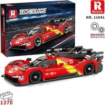Reobrix Technic 11041 1/12 Ferrari 499p Araba Yaratıcı Yapı Blok Seti Building Blocks - 1370 Parça