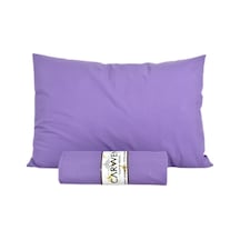 Çift Kişilik Ranforce Pamuklu Kumaş Lastikli Çarşaf Takımı Düz Lila 160x200