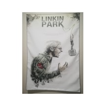 Linkin Park Desenli Tasarım Duvar Halısı