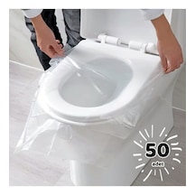 Hijyenik Tek Kullanımlık Klozet Kapağı Poşeti 50 Adet 40 X 48 Cm
