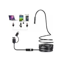 Endoskop Yılan Kamera 0.3 Megapiksel 7mm Su Geçirmez Ledli 10 Metre