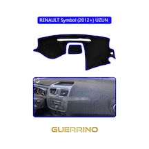 Renault Symbol 2012+ Uzun Torpido Koruma Halısı Mavi Kenar