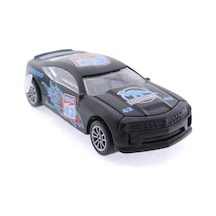 Die Cast Çek Bırak Metal Siyah Yarış Arabası 43