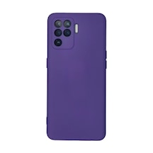 Oppo Reno 5 Lite Uyumlu Kılıf Nano İçi Kadife Silikon - Mor