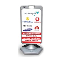 Karışık Reklam Ve Yönlendirme Uyari Dubasi A Tabela Gri