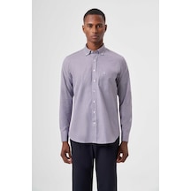 Bisse Erkek Regular Fit Desenli Spor Gömlek Lıla Gm23k232040 D44 Lila