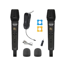 Hepa Merz Urx402e Uhf Yüksek Kaliteli Çiftli Telsiz Kablosuz El Mikrofonu