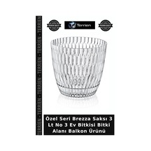 Özel Seri Brezza Saksı 3 Lt No 3 Ev Bitkisi Bitki Alanı Balkon Ürünü