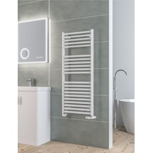 500x1200 Beyaz 18 Borulu Dizayn Havlupan Radyatör Isıtıcı