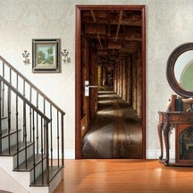 Manzara Kapı  3d Çıkarılabilir Vinilos Bibliotheque Modern Ev Dekor Zmt-401 Diğer