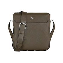 Montblanc Sartorial Deri Dikey Çapraz Çanta 221562 Haki