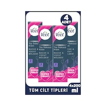 Veet Professional Tüy Dökücü Krem Tüm Cilt Tipleri İçin 200 Ml 4 Adet