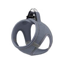 Mita Air Mesh Kedi Köpek Göğüs Tasması Çift Reflektörlü, Terletmeyen Antrasit