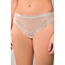 Suwen Cosmopolitan Brazilian String Külot St4453602b036 Ekru