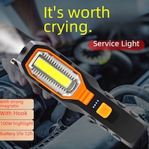 Xiyyadms Usb Şarjlı Manyetik Tabanlı Led Çalışma Lambası - Araç Tamiri, Kamp İçin Parlak Işık, Yd-6302a Kurubatteri Versiyonu