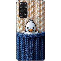 Redmi Note 11 - 11s Uyumlu Gülen Ördek Yavrusu Baskılı Silikon Kılıf Renkli