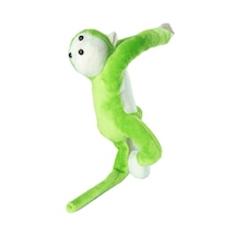 Pelüş Maymun Sevimli Sarılan Maymun Yeşil 50 Cm