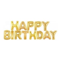 Happy Birthday Folyo Balon Gold