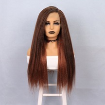 Kızıl Kahve Yaki Afro Peruk - Zmff-582326 Renkli