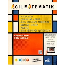 Acil Yayınları Acil Matematik Polinomlar Çarpanlara Ayırma 2. Der