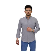 Erkek Spor Silim Fit Uzun Kol Gömlek G5033 Bgl-st04492 Gri