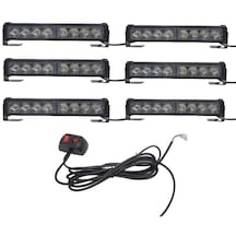 Space 6lı 48 Led Çakar Lamba Kırmızı-kırmızı 12-30v / Lapa545-3 O A345432023-3