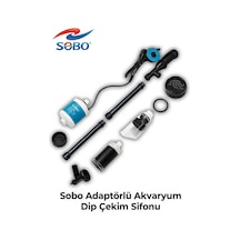 Sobo Bo-068 Adaptörlü Akvaryum Dip Çekim Sifonu 2000 L/h 12v Dip Temizleme Ve Su Değişim Pompası