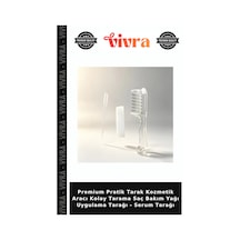 Premium Pratik Tarak Kozmetik Aracı Kolay Tarama Saç Bakım Yağı Uygulama Tarağı - Serum Tarağı
