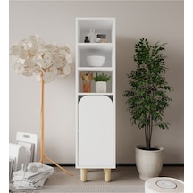 Parma 1 Kapaklı Mutfak Dolap, Kahve Köşesi, Çok Amaçlı Dolap Beyaz