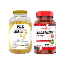 Omega 3-6-9 Balık Yağı 90 Softgel & Nevfix Selenyum 200 Mcg 120 Tablet