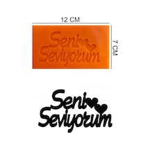 Seni Seviyorum Silikon Şeker Hamuru, Sabun, Mum Kalıp Seni Seviyorum Silikon Şeker Hamuru, Sabun, Mum Kalıp
