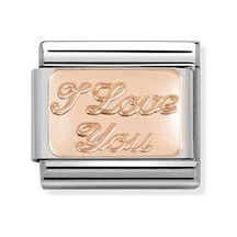 Composable Classic Dekoratif Link - Plakalar - Seni Seviyorum - 9k Rose Altın