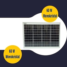 Gesper Energy 60W Watt Monokristal Güneş Paneli 36 Hücre 12 V GES60-36M