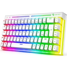 Nebula Red Switch Rgb Mekanik Klavye Full Anti-ghosting Kompakt Gaming Klavye Souble Shot Oyuncu Klavyesi %65 Türkçe Q