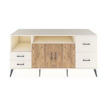 Kronos Konsol 3 Raflı 4 Çekmeceli 2 Kapaklı 176x59x83 Aytaşı-çam/aytaşı Çam/aytaşı