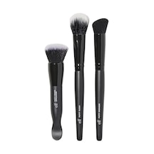 Macun Araçları Üçlü, Macun Ürünleri İçin 3'lü Yüz Makyaj Fırçası Seti, Macun Astarı, Allık Ve Bronzlaştırıcı, Vegan Ve Hayvanlar Üzerinde Denenmemiş Olarak Kolayca Karıştırmanıza Yardımcı Olur Diğer