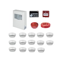 Teknim Yangın Alarm Sistemi Seti 14 Lü Kablo Dahil