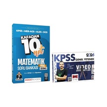 Yargı + İndeks 2026 Kpss Matematik Video Ders Notları + Kafadan 10 Net Soru Bankası 2 Li Set - İlyas